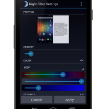 Night Filter for Android.