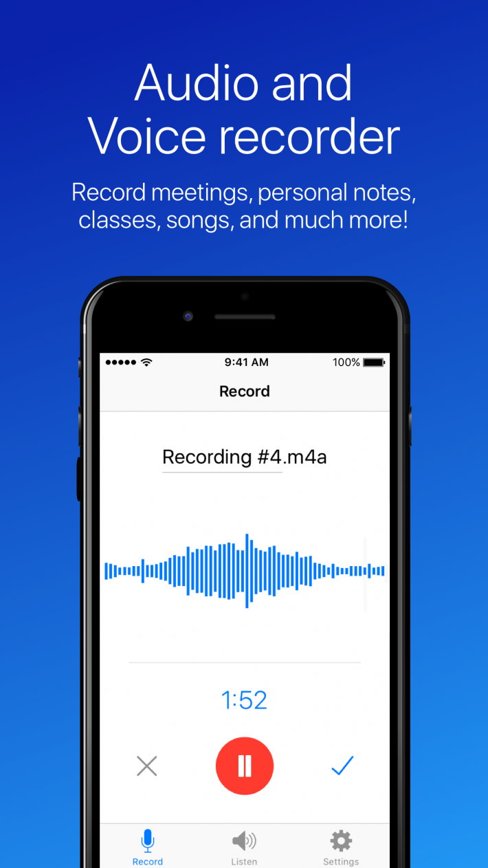 Easy Voice Recorder for iOS